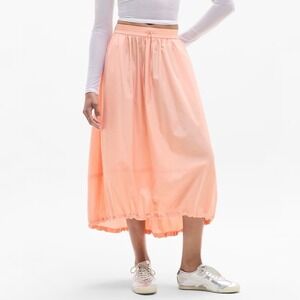 Athleta Trade Winds Maxi Skirt Stretch Taffeta Coral Medium
